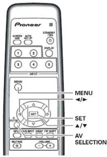 PIONEER PRO1010HD - Ajustede laImagen (1) - 2