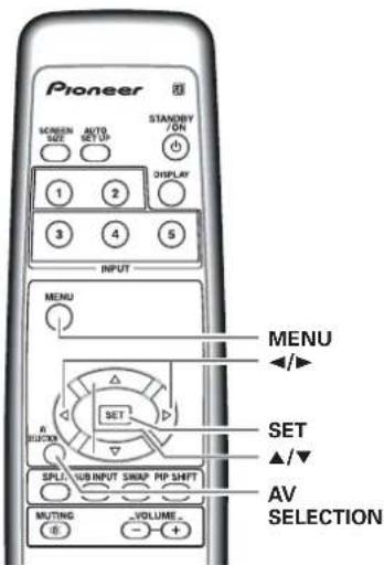 PIONEER PRO1010HD - Réglage image (1) - 2