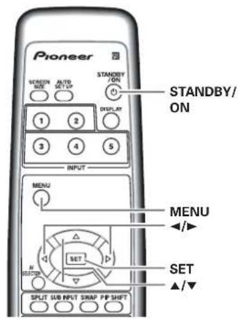 PIONEER PRO1010HD - Setting the Onscreen Display Language - 2