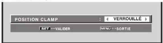 PIONEER PRO1010HD - Paramétrage de [POSITION CLAMP] (ENTRÉE1 (D-SUB), 5) - 6