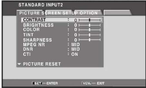 PIONEER PRO1010HD - Press the MENU button to display the menu screen. - 1