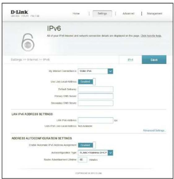 D-LINK DIR859 - IPv6 statique - 1