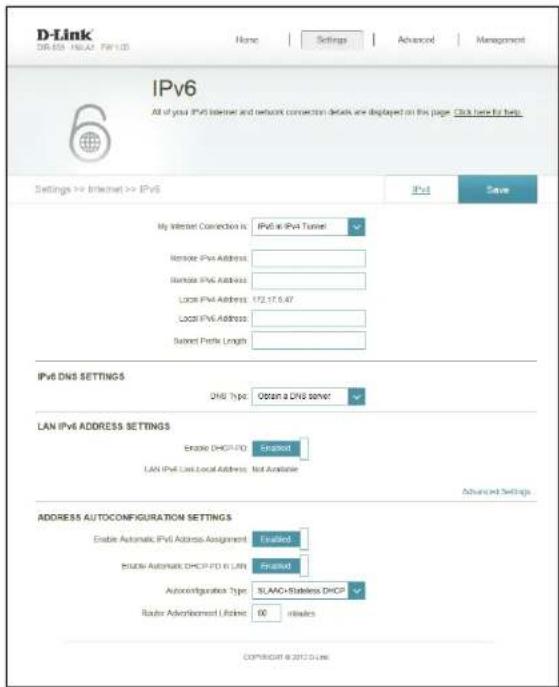 D-LINK DIR859 - Configuration automatique (SLAAC/DHCPv6) - 6