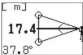 NIKON Forestry Pro - Three-point measurement (height between two points) mode - 8