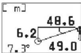 NIKON Forestry Pro - Modus verticale afstand (verschil in hoogte tussen twee punten) - 7