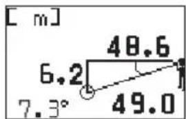 NIKON Forestry Pro - Vertical separation (height between two points) mode [Results] - 8