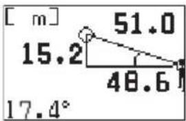 NIKON Forestry Pro - Vertical separation (height between two points) mode [Results] - 4