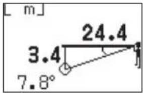 NIKON Forestry Pro - Three-point measurement (height between two points) mode - 6