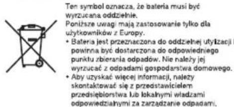 NIKON Forestry Pro - UWAGI DOTYCZĄCE BATERII LITOWYCH - 1