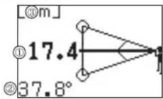 NIKON Forestry Pro - Three-point measurement (height between two points) mode - 1