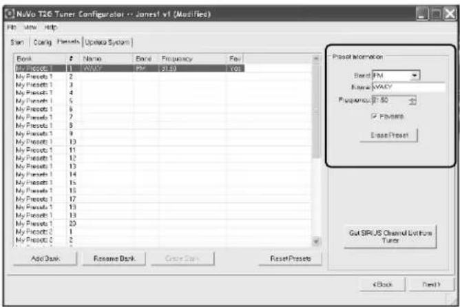 NUVO NVT2SIR - Presets - 1