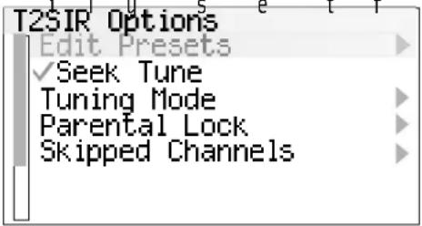 NUVO NVT2SIR - Control Pad Main Menu (Fig. 28) - 4