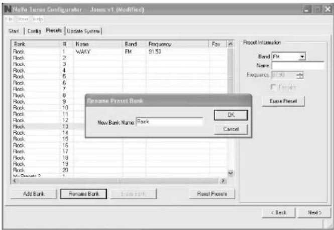 NUVO NVT2FAMEX - Preset Information (Fig. 31): This section provides a display - 3