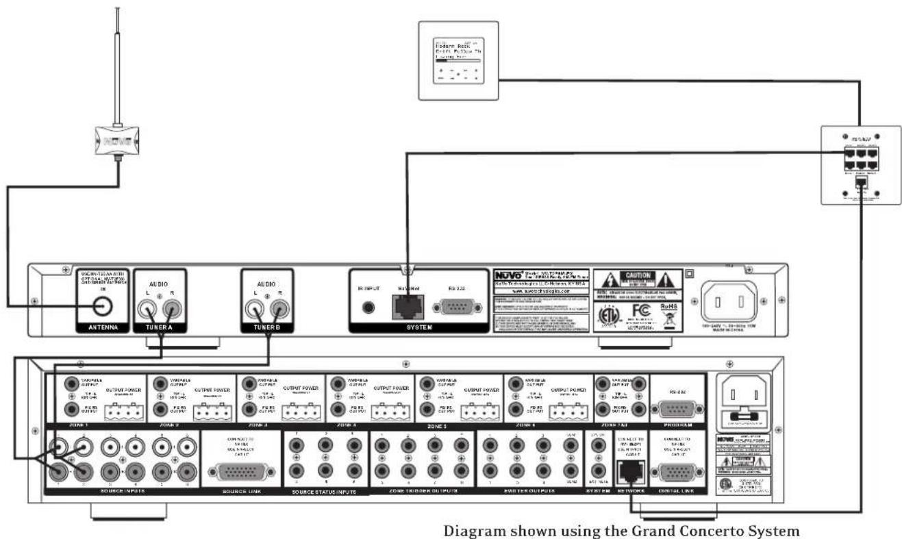 NUVO NVT2FAMEX - T2FAM-EX Wiring Diagram - 1