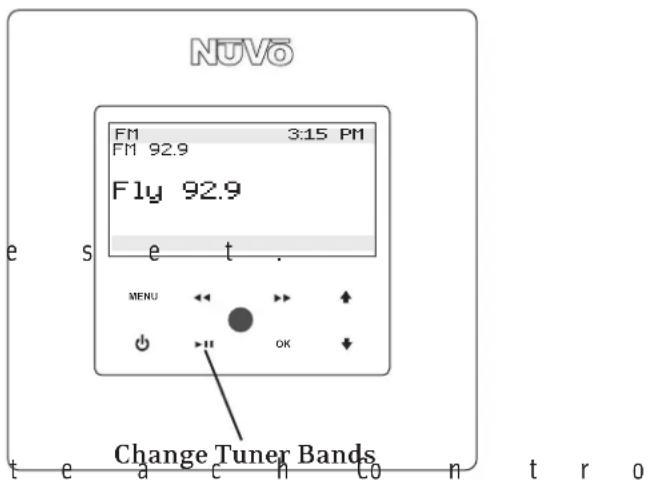NUVO NVT2FAMEX - Selecting Tuner A or B - 2