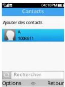 ALCATEL 3082 4G - Ajouter un contact - 1