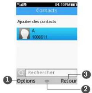 ALCATEL 3082 4G - Consulter votre répertoire - 1