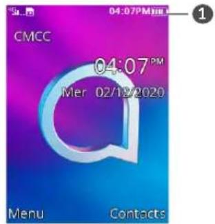 ALCATEL 3082 4G - Écran d'accueil - 1