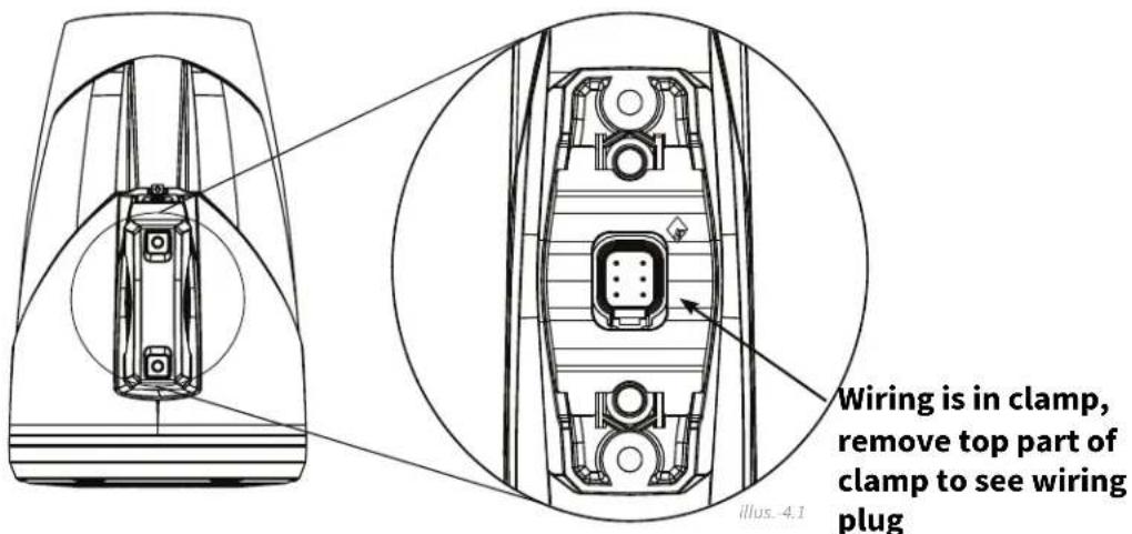 Rockford Fosgate M2WL8B - Inside Clamp Wiring - 1