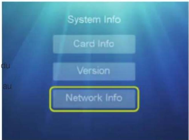 System Info Card Info Version Network Info