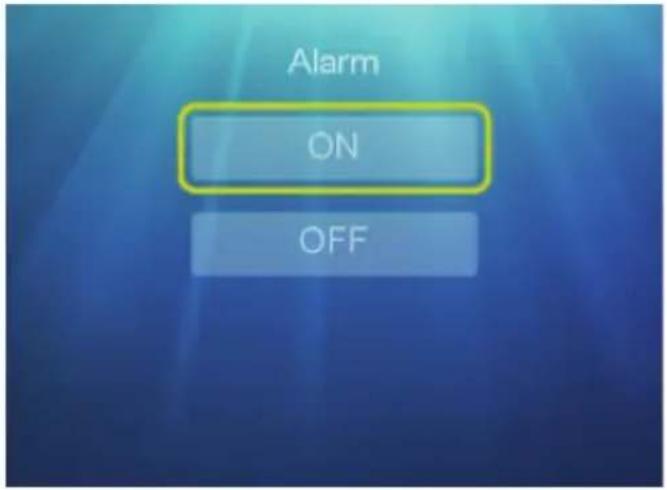 Alarm ON OFF