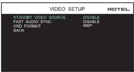 ROTEL RSP1576 MKII - Video Setup - 1