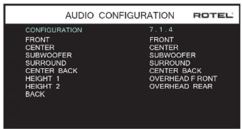 ROTEL RSP1576 MKII - Configurazione Audio - 1