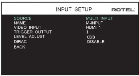 ROTEL RSP1576 MKII - INPUT SETUP - 3