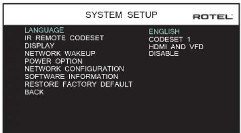 ROTEL RSP1576 MKII - System-Setup - 1