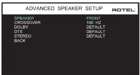 ROTEL RSP1576 MKII - Understanding Speaker Configuration - 2