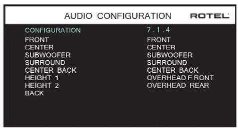 ROTEL RSP1576 MKII - Configurando la Sección de Audio - 1