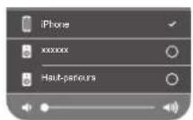 DEFINITIVE TECHNOLOGY Studio 3D Mini - Tapez sur l'icône AirPlay. - 1