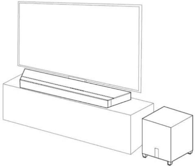 DEFINITIVE TECHNOLOGY Studio 3D Mini - Positionnement du subwoofer - 1