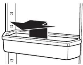 WHIRLPOOL EV181FZTQ - Pour retiret et réinstaller le balconnet : - 1