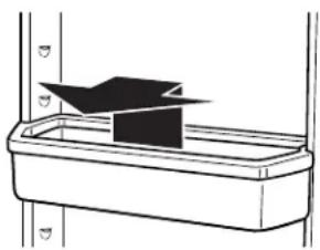 WHIRLPOOL EV161FZTQ - To remove and replace the bin: - 1