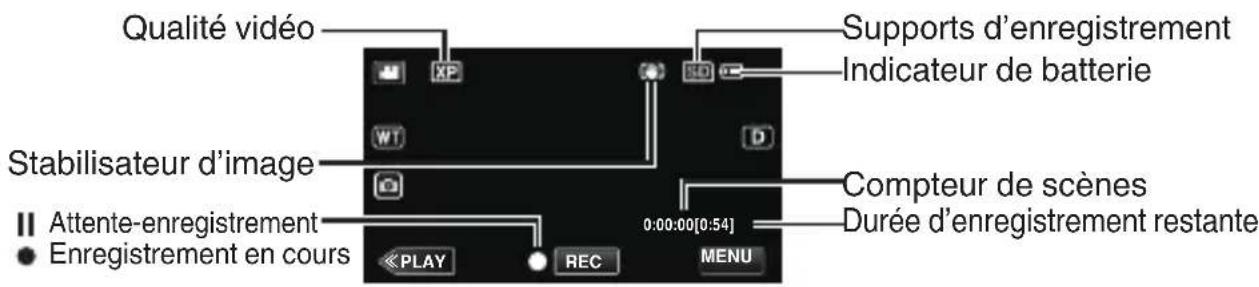 JVC Everio GZR30 - Enregistrer des videos - 9