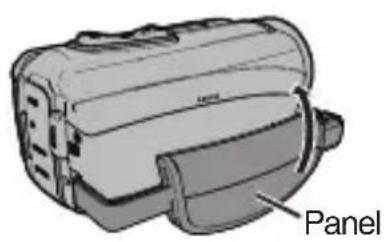 JVC Everio GZR30 - Ajuste de la correa de mano - 1