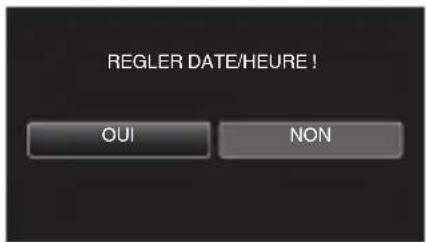 JVC Everio GZR30 - Réglage de la date et l'heure - 1