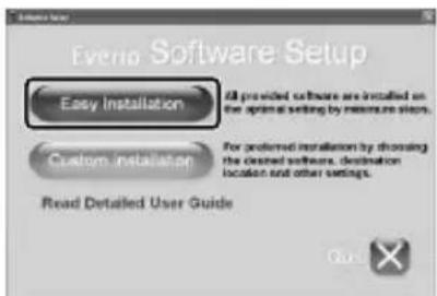 JVC Everio GZHM340 - Haga cli en "Easy Installation". - 1