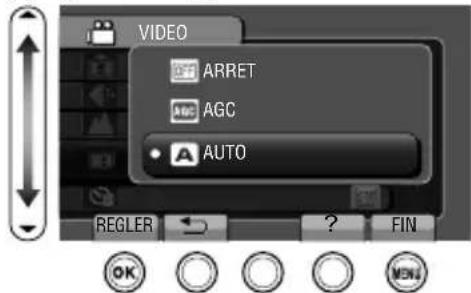 JVC Everio GZHM340 - Sélectionnez le menu souhaité puis appuyez sur OK. - 2