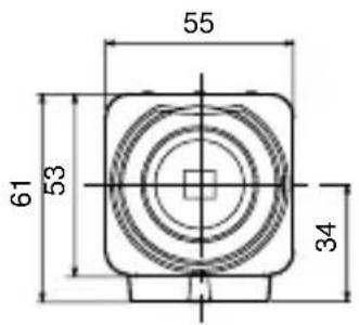JVC TKC9510E - Dimensionales Konturenbild (Einheit: mm) - 2