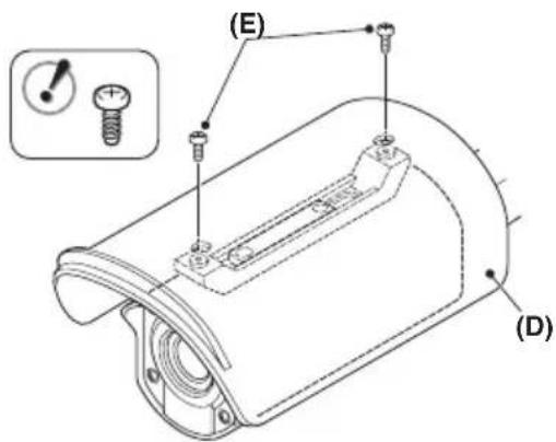 SANYO VCCXZ600 - B Installing the sunshade - 2
