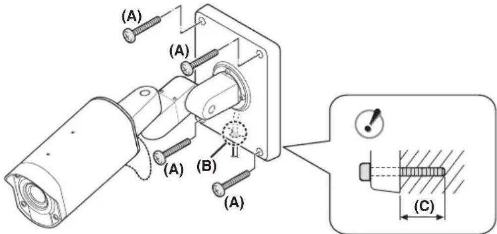 SANYO VCCXZ600 - ■Installing the camera to the ceiling or wall - 1
