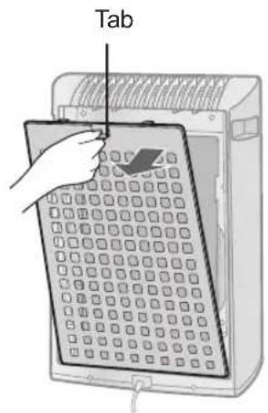SHARP FPA40UWRB - remove the filters - 1