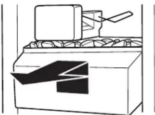 WHIRLPOOL GSF26C4EXB - Pour retiret et réinstaller le bac à glaçons : - 1