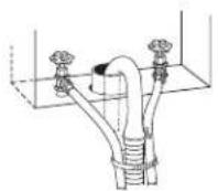 WHIRLPOOL LCE4332PQ - Standpipe drain system - wall or floor (views A &amp; B) - 1