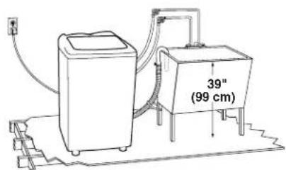 WHIRLPOOL LCE4332PQ - Sistema de desagüe en el piso (ilustración D) - 1