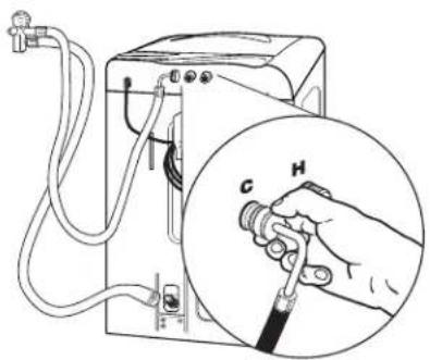 WHIRLPOOL LCE4332PQ - Conectelamangueradellenadoydesagüe - 2