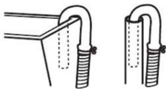 WHIRLPOOL LCE4332PQ - Pour empêcher l'eau de vidange de refluer dans la laveuse : - 1