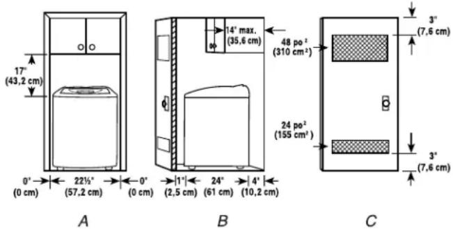 WHIRLPOOL LCE4332PQ - Installation dans un encastrement ou un placard - 1